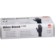 NILEX BLACK NITRILHANDSKE STR. XL/10 100 STK./PK. SORT PUDDERFRI